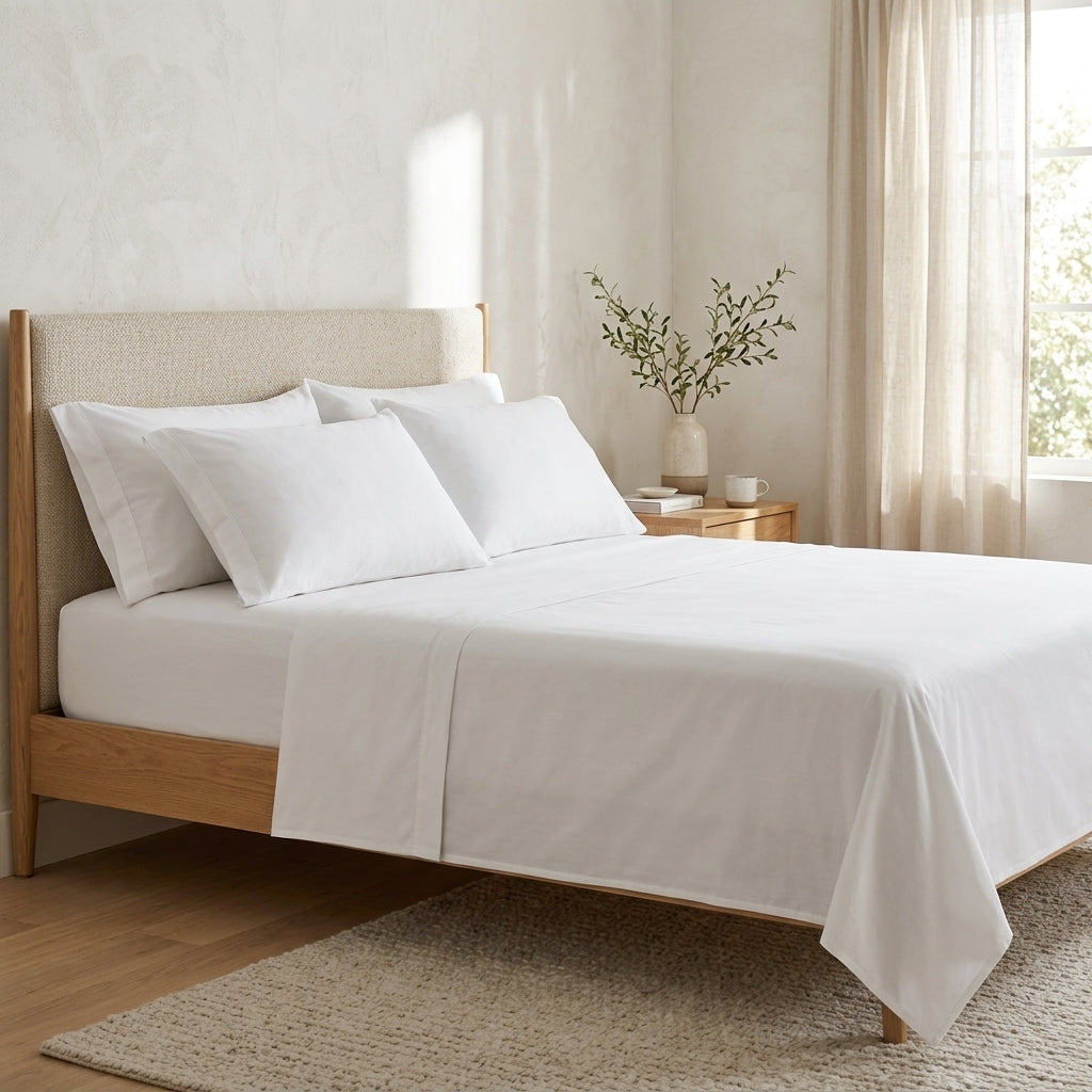 T144 Classic Flat Sheet — real white-product reference photograph