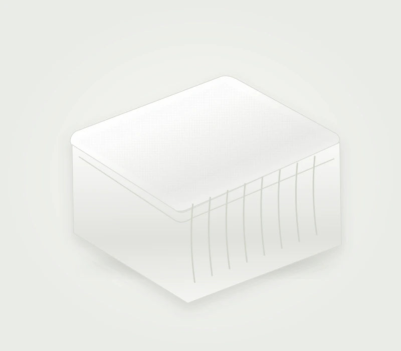 Pleated White Bed Skirt — white-product visualization