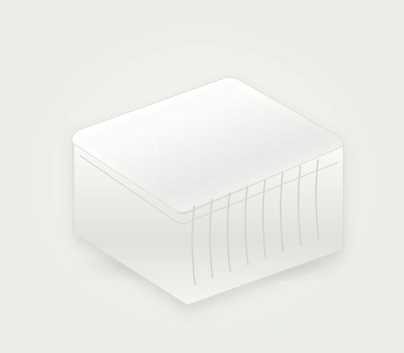 Wraparound White Bed Skirt — white-product visualization