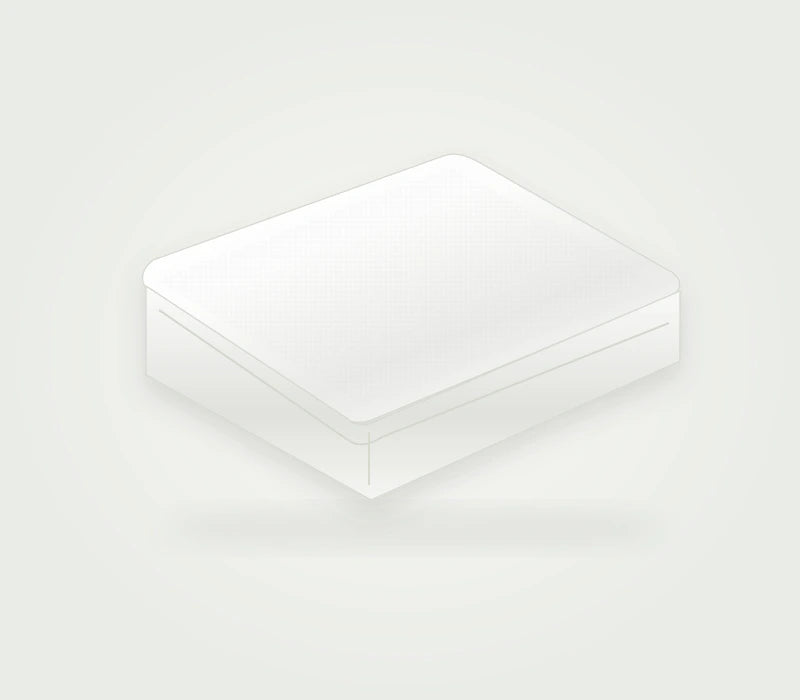 Zippered Box Spring Protector — white-product visualization