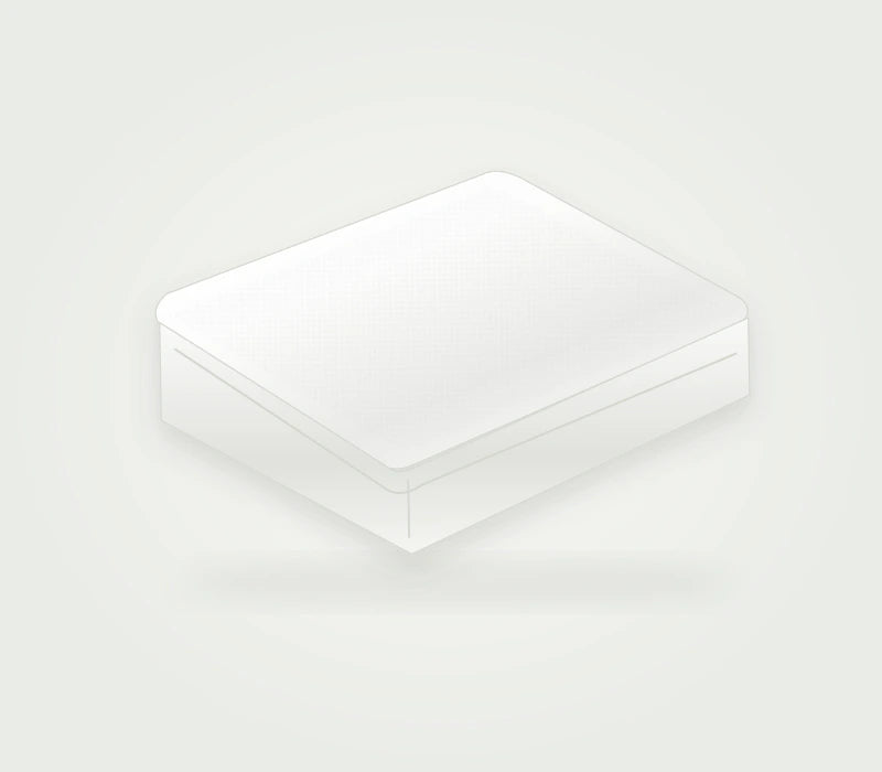 Cotton Terry Mattress Protector — white-product visualization
