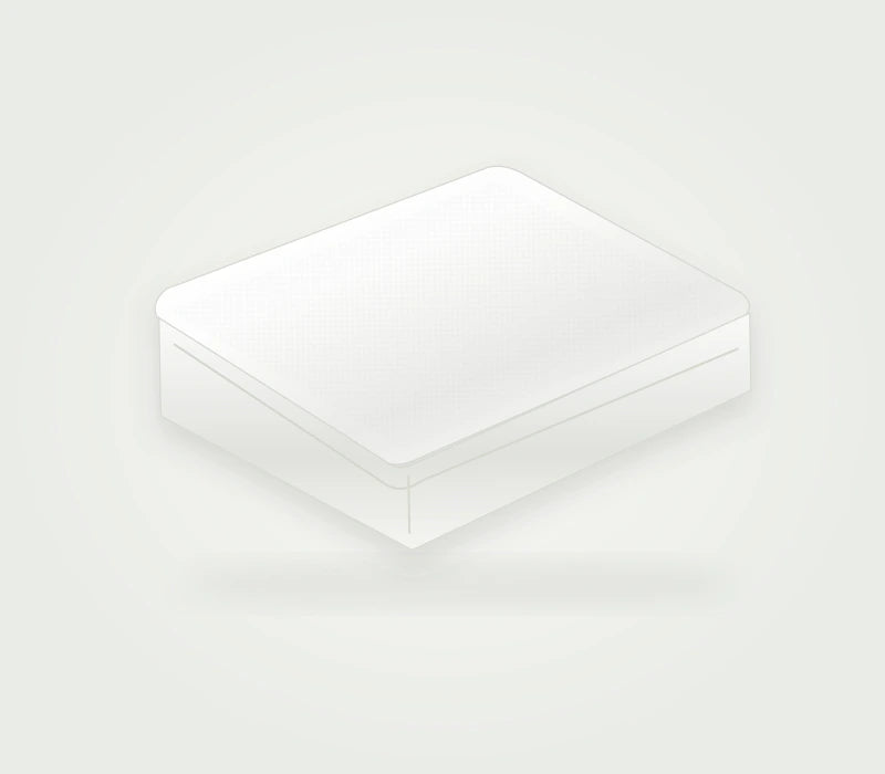 T180 Percale Fitted Sheet — white-product visualization